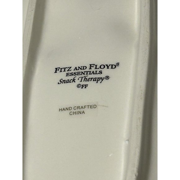 Fitz and Floyd Snack Therapy Christmas Santa Server Tray Dish 2005 Plate 13” - Picture 4 of 5